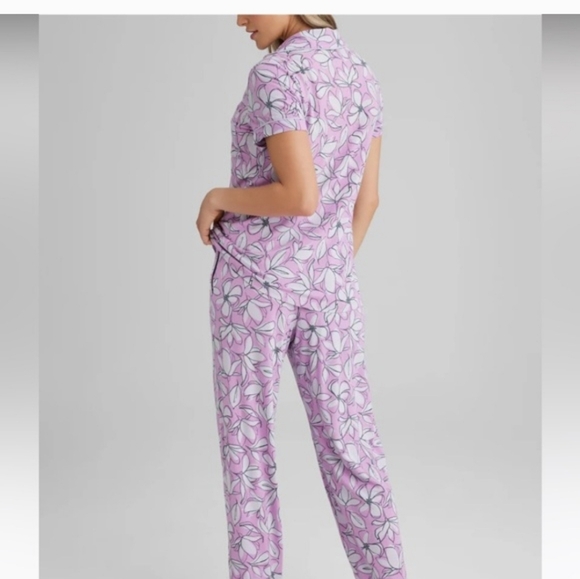Tommy John Down Time Pajama Set In Violet Magnolia - Picture 4 of 14
